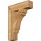 Ekena Millwork Olympic Block Rough Sawn Bracket, Western Red Cedar, 6"W x 24"D x 32"H BKT06X24X32OLY05RWR - alternate 1